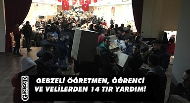 Gebze eğitim camiası, afet bölgesine yardıma koştu