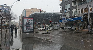 Gebze'ye yılın ilk karı düştü
