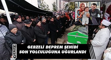 Gebzeli gazeteci Şahin'in oğlu toprağa defnedildi