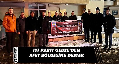 İYİ Partililerden afet bölgesine yardım