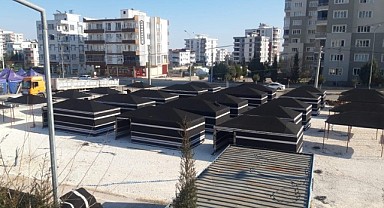 Kıl çadırlardan oluşan Çadırkent’in kurulumu tamamlandı
