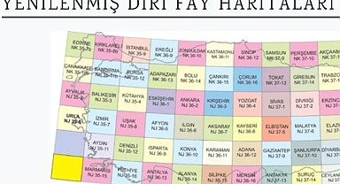 MTA yenilenmiş diri fay haritalarını yayınladı
