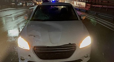 Otomobilin çarptığı yaya ağır yaralandı