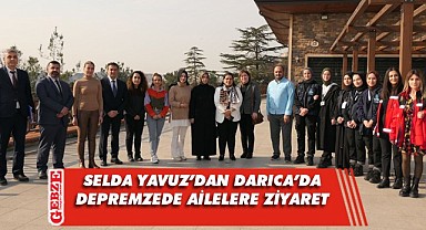 Vali Yavuz'un eşi depremzedeleri ziyaret etti