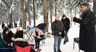 Vatandaşlar karın tadını çıkardı!