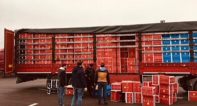13 milyon 50 bin makaron ele geçirildi!