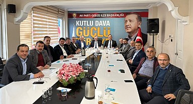 AK Parti Gebze'de SKM Başkanlarından destek çağrısı