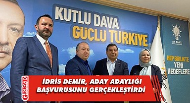 AK Partili İdris Demir, başvurusunu yaptı