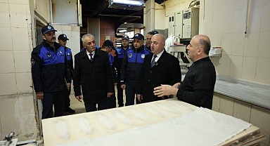 Başkan Bıyık, zabıta ekipleriyle fırın denetiminde