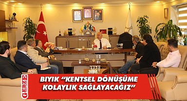 Bıyık, site yönetimleriyle toplantılar yapıyor