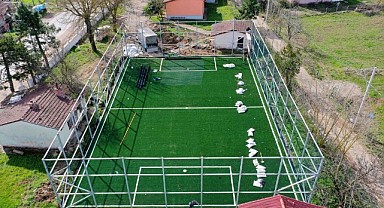 Büyükşehir, köylere futbol sahası kazandırıyor