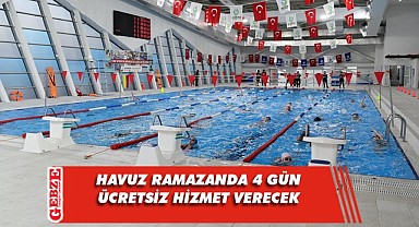 Çayırova’da iftar sonrası 4 gün ücretsiz havuz keyfi