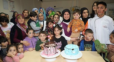 Depremzede çocuklar doyasıya eğlendi