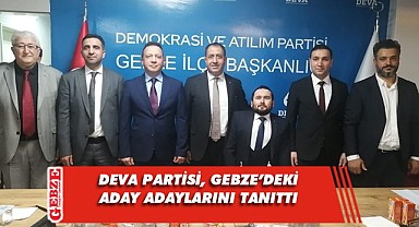 DEVA Gebze yönetiminden dört aday adayı