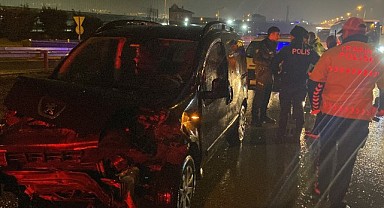 Gebze’de bariyere çarpan aracın sürücüsü yaralandı!