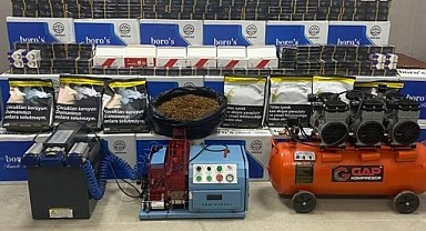 Gölcük'te 384 bin makaron ele geçirildi