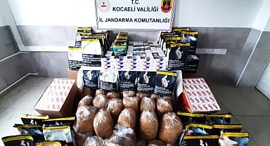 Kocaeli'de 184 kilogram kaçak tütün ele geçirildi!