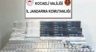 Kocaeli'de binlerce paket kaçak sigara ele geçirildi!