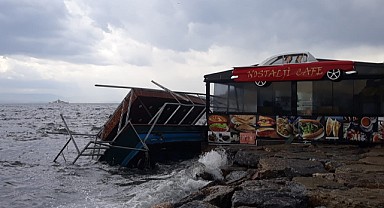 Lodos Eskihisar'da maddi hasara yol açtı