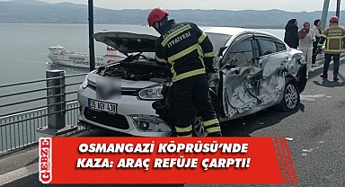 Osmangazi Köprüsü'nde trafik kazası