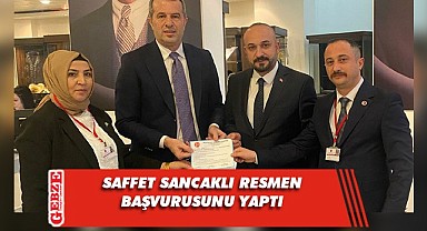 Sancaklı adaylık için başvurusunu yaptı