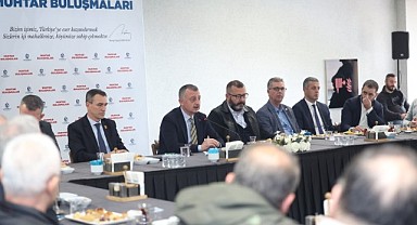 Tahir Büyükakın muhtarlarla bir araya geldi