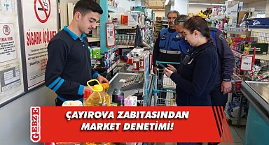 Zabıta ekipleri ilçe genelinde marketlerde denetim gerçekleştirdi
