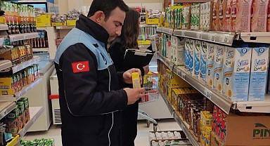 Zabıtadan market denetimi