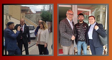 Çakır ve Yolcubal, Tavşancıl'da esnafla bir araya geldi
