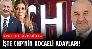 CHP'nin Kocaeli adayları belli oldu