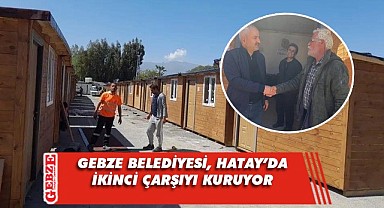 Gebze Belediyesi'nden Hatay'a bir çarşı daha