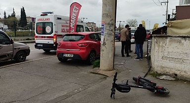 Gebze'de scooterlı kaza: 1 yaralı