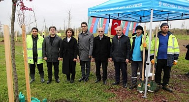 Haydar Aliyev’in anısına 100 fidan