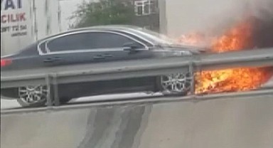Seyir halinde alev alev yandı!