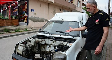 Tamire verdikleri aracın parçalarını çaldılar!