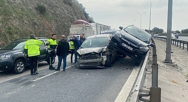 TEM'de 7 aracın karıştığı zincirleme kazada can pazarı