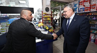 Veysel Tipioğlu, Gebze esnafını gezdi