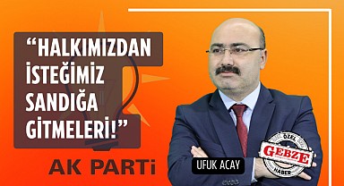AK Partili Acay'dan seçmene 'Sandığa gidin' çağrısı!