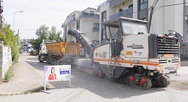Alikahya'da asfalt çalışmaları devam ediyor