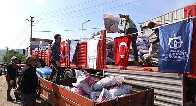 Büyükşehir’den çiftçiye gübre desteği