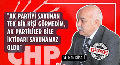 CHP’li Kösali’den Gebze Yenigün’e özel açıklamalar!