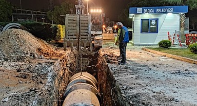 Darıca'ya 450 metrelik yeni yağmur suyu hattı