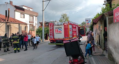 Gebze'de tek katlı evin mutfağında yangın çıktı!