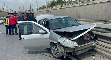 İki otomobilin çarpıştığı kazada bir kişi yaralandı!