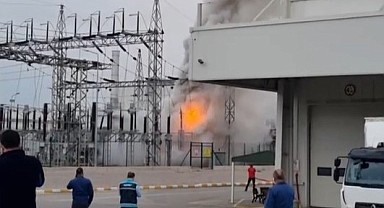 İzmit'te Hyundai fabrikasında bulunan trafoda yangın çıktı!