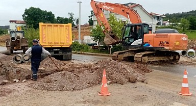 Kefken'e yağmur suyu hattı yapılıyor