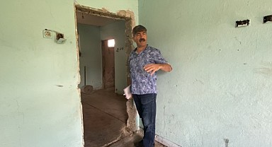 Kiracı evin kapı ve döşemelerini söktü!