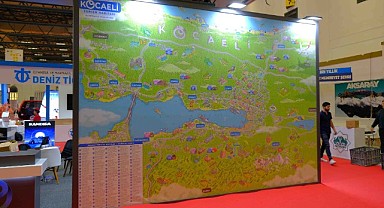 Kocaeli Turizm Haritası tasarımıyla dikkat çekiyor