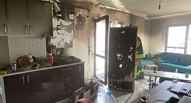 Ocakta unutulan yemek yangına sebep oldu!