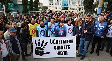 Öğretmenler, meslektaşlarına yapılan şiddete tepki gösterdi!